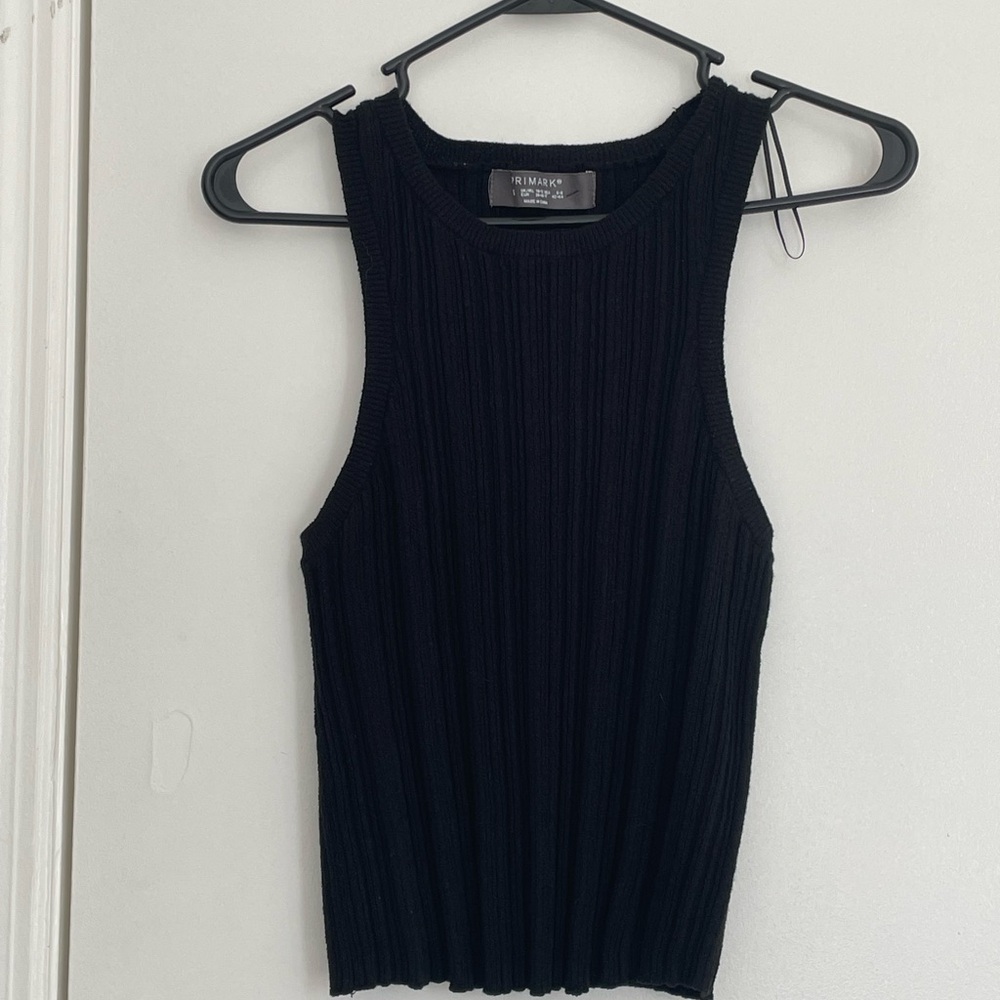 Good Condition Primark Ribbed Black Sweater Vest